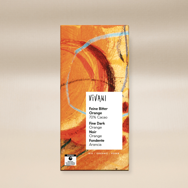 Vivani Mörk Choklad Apelsin Eko 80g