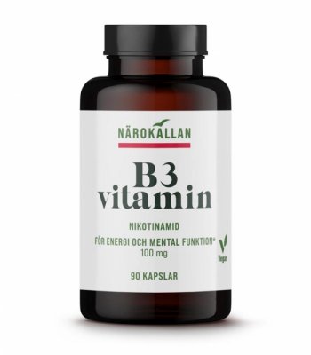 Närokällan (Bättre Hälsa) B3 Niacinamid 100 mg 90 kapslar