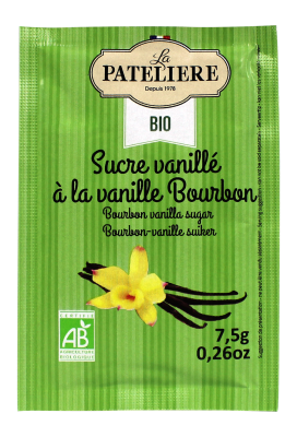 La Pateliere Bourbon Vaniljsocker Eko 8 x 7,5g (kort datum)