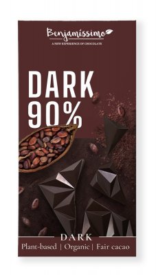 Benjamissimo Choklad Mörk 90% Eko 60 g