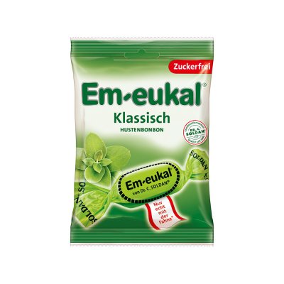 Em-eukal Klassisk Halstabletter 75g sockerfri