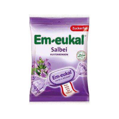 Em-eukal Salvia Halstabletter 75g sockerfri