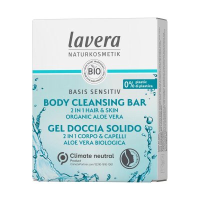 Lavera Basis Sensitiv Body Cleansing Bar 2In1 50g