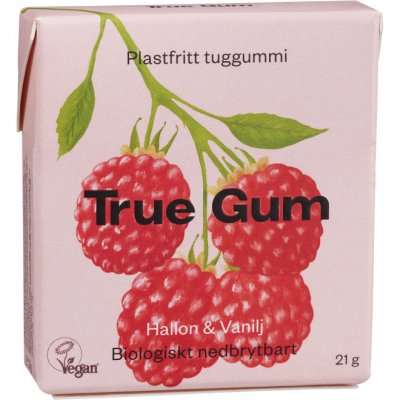 True Gum Hallon & Vanilj 21 g