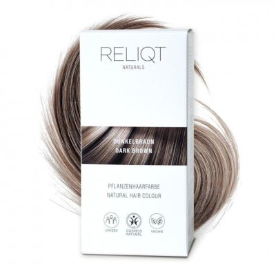 RELIQT Natural Hair Colour Dark Brown 100g