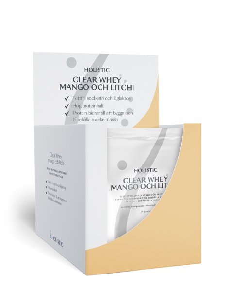 Holistic Clear Whey mango och litchi 25g x 10 pack