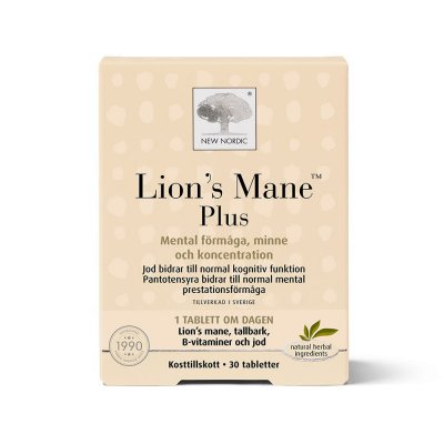 New Nordic Lions Mane Plus 30 tabletter