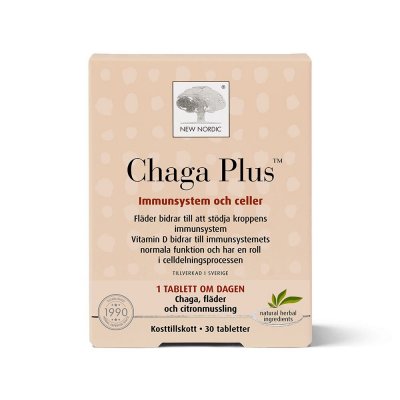 New Nordic Chaga Plus 30 tabletter