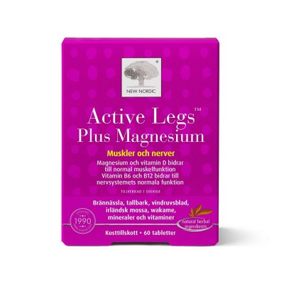 New Nordic Active Legs Plus Magnesium 60 tabletter