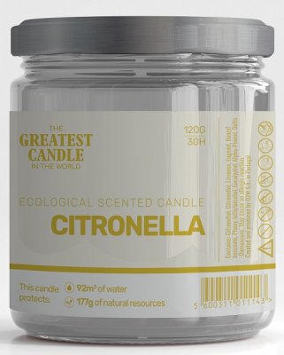 The Greatest Candle Doftljus Citronella 120g