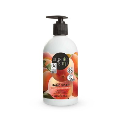Organic Shop Handtvål Ros & Persika 500 ml