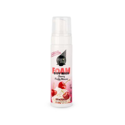 Organic Shop Foam Body Wash Cherry Fluffy Mousse 200ml