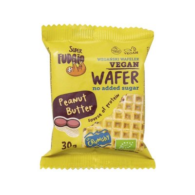 Super Fudgio Wafers Jordnötssmör 30g