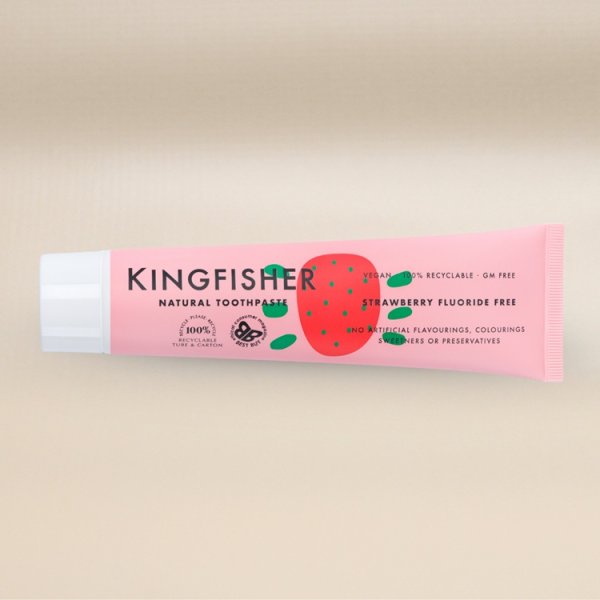 Kingfisher Tandkräm Jordgubb Barn Fluorfri 100 ml
