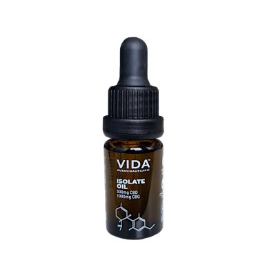 Pura Vida Isolate Oil 10% CBG, 5% CBD 10ml