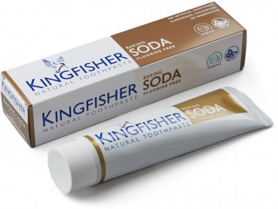 Kingfisher Tandkräm Baking Soda Fluorfri 100ml