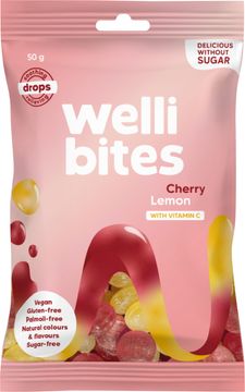 WELLIBITES DROPS CHERRY LEMON VITAMIN C 50 G