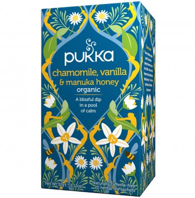 Pukka Chamomile Vanilla & Manuka Honey EKO 20 tepåsar