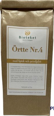 Svenska Bioteket Ört & Hälsote nr 4 Njur-urinväg 70 g
