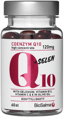 BioSalma Q10 Coenzyme 120mg + Selen 60 kapslar