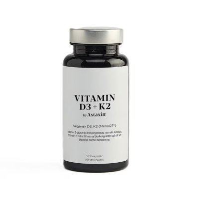 Astaxin Vitamin D3+K2 90 kapslar