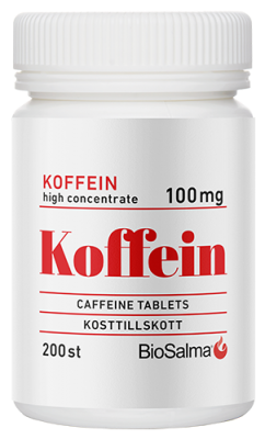 BioSalma Koffein 100mg 200 tabletter