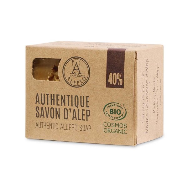 Alepeo Aleppotvål 40% Lagerolja 200g