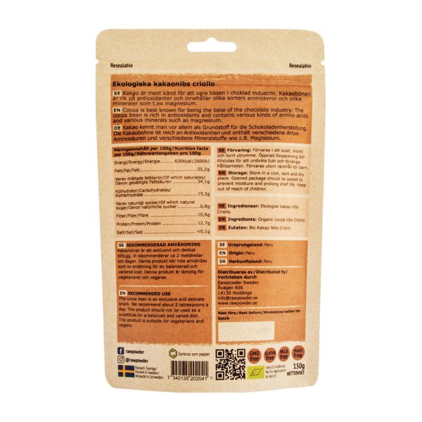 Rawpowder Kakaonibs EKO 150 g