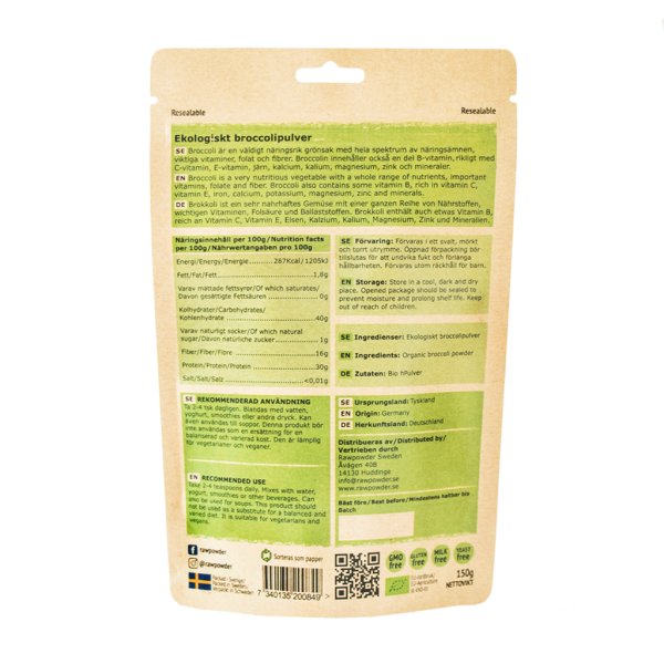 Rawpowder Broccolipulver EKO 150g