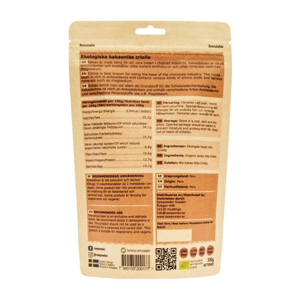 Rawpowder Kakaonibs EKO 300 g