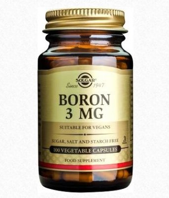 Solgar Boron 3 mg 100 kapslar