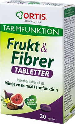 Ortis Frukt & Fibrer 30 Tabletter