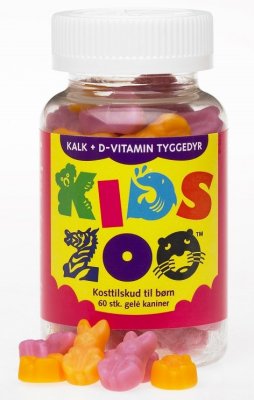 KidsZoo Kalk + D-vitamin 60 st