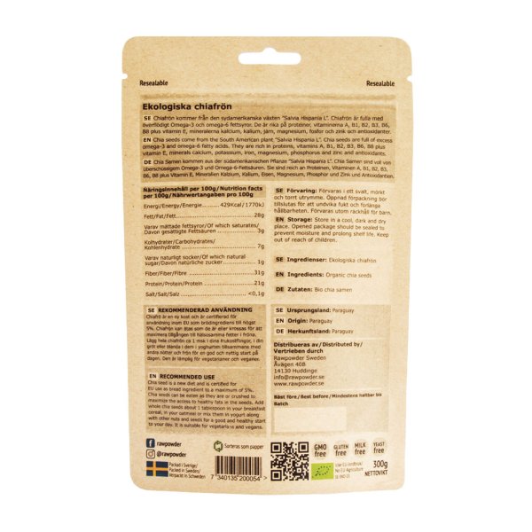 Rawpowder Chiafrö EKO 300 g