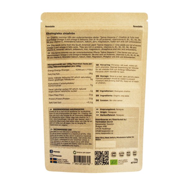 Rawpowder Chiafrö EKO 750 g