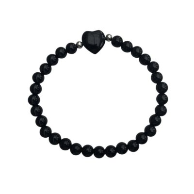 Meva Varor & Design Armband Svart Onyx 6mm
