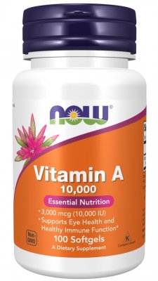 Now Foods A Vitamin 10000 iu 100 softgels