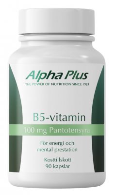 Alpha Plus B5-vitamin 100 mg 90 kapslar