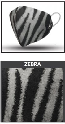 Munskydd M19 Tvättbart Zebra