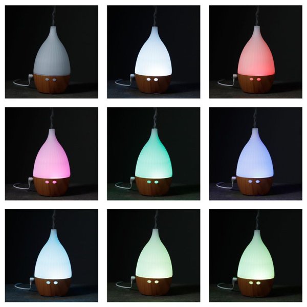 Eden Radiance Smal Hals Färgskiftande USB Aroma Diffuser Dimma Luftfuktare