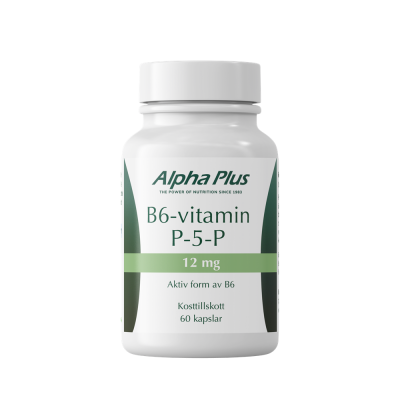 Alpha Plus B6-vitamin P-5-P 12 mg 60 kapslar