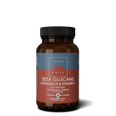 Terranova Beta Glucans Astragalus & Vitamin C Complex 50 kapslar