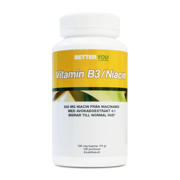 Better You Vitamin B3 Niacin 100 kapslar