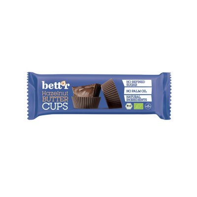 Bett'r Hazelnut butter cups 39g
