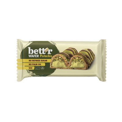 Bett'r Wafer bar with pistachio 34g