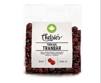 Chelsies Torkade Tranbär 200g EKO