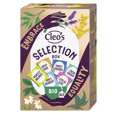 Cleo's Teas Selection Box 18 tepåsar
