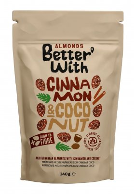Better With Almonds Cinnamon and Coconut 140g