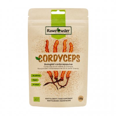 Rawpowder Cordyceps Pulver Sinensis Eko 100g