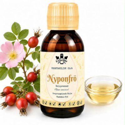 Crearome Nyponrosfröolja Kallpressad EKO 100 ml